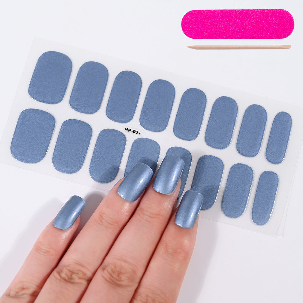 UV Gel Nail Stickers Semi-Cured Phototherapy Nail Set