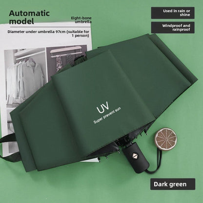 UV Protection Folding Umbrella, Sun and Rain Dual