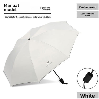 UV Protection Folding Umbrella, Sun and Rain Dual