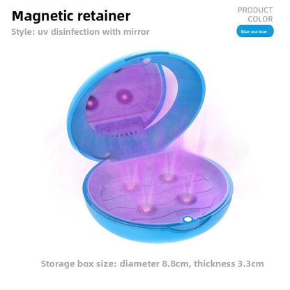 UV Sterilizing Retainer Storage Box with Mirror