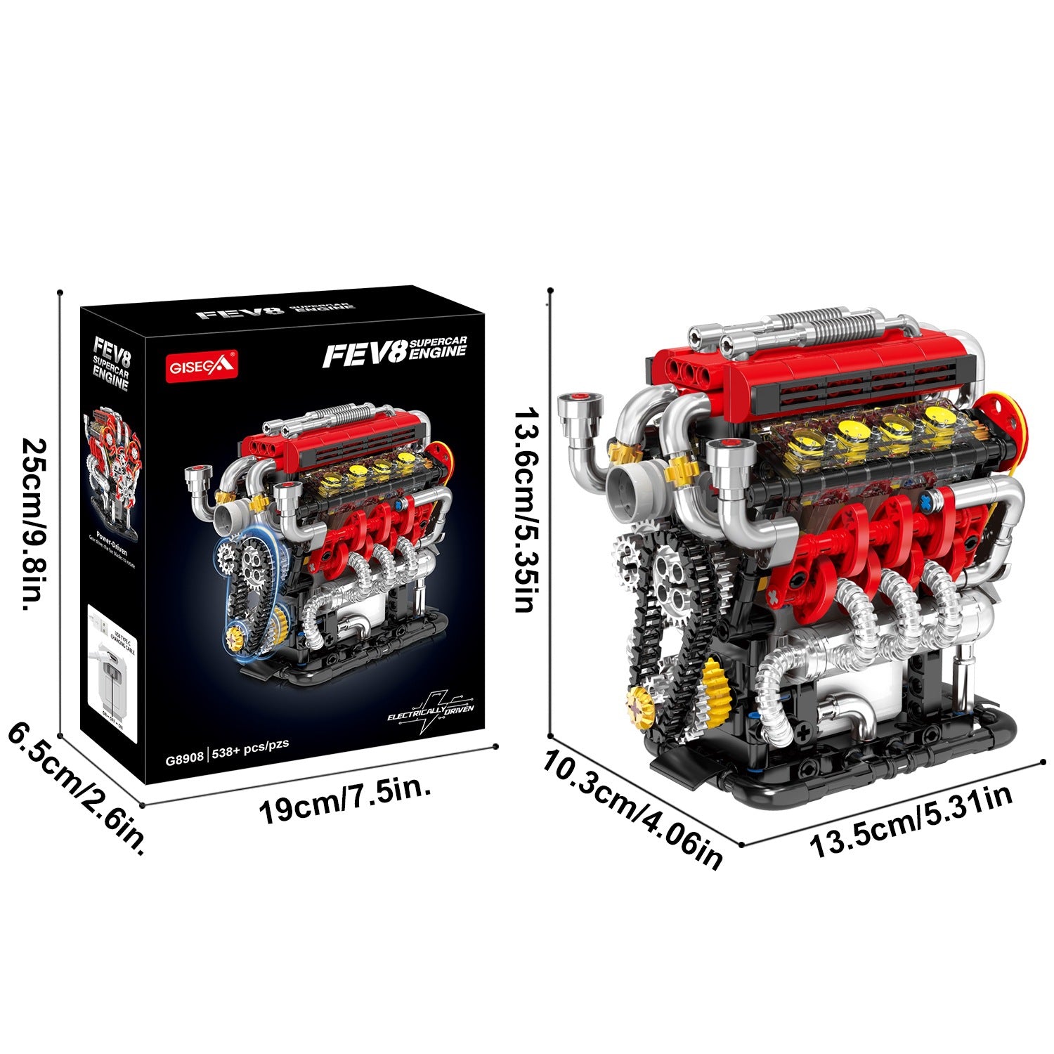 V8 Engine Model Building Blocks