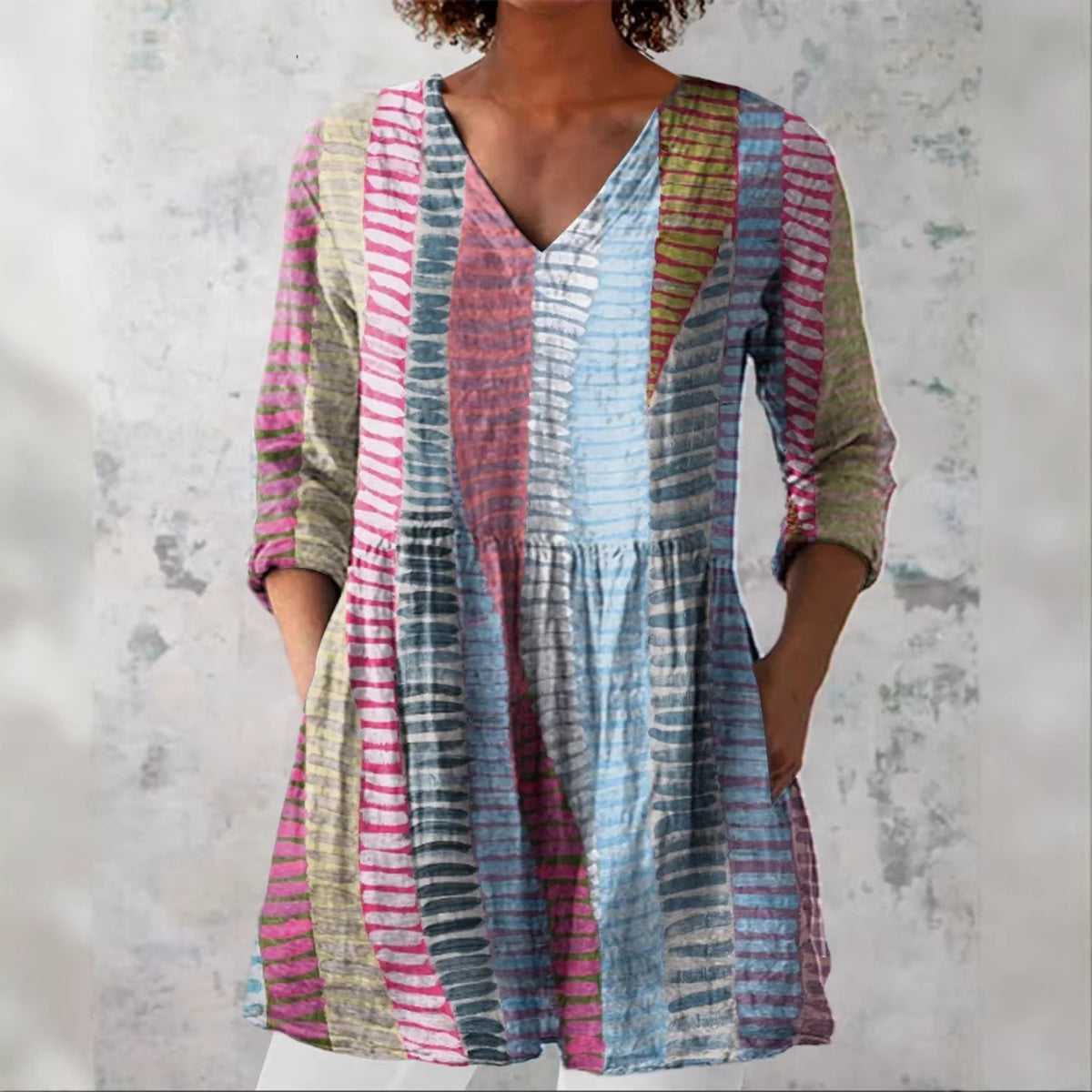 V-neck dress