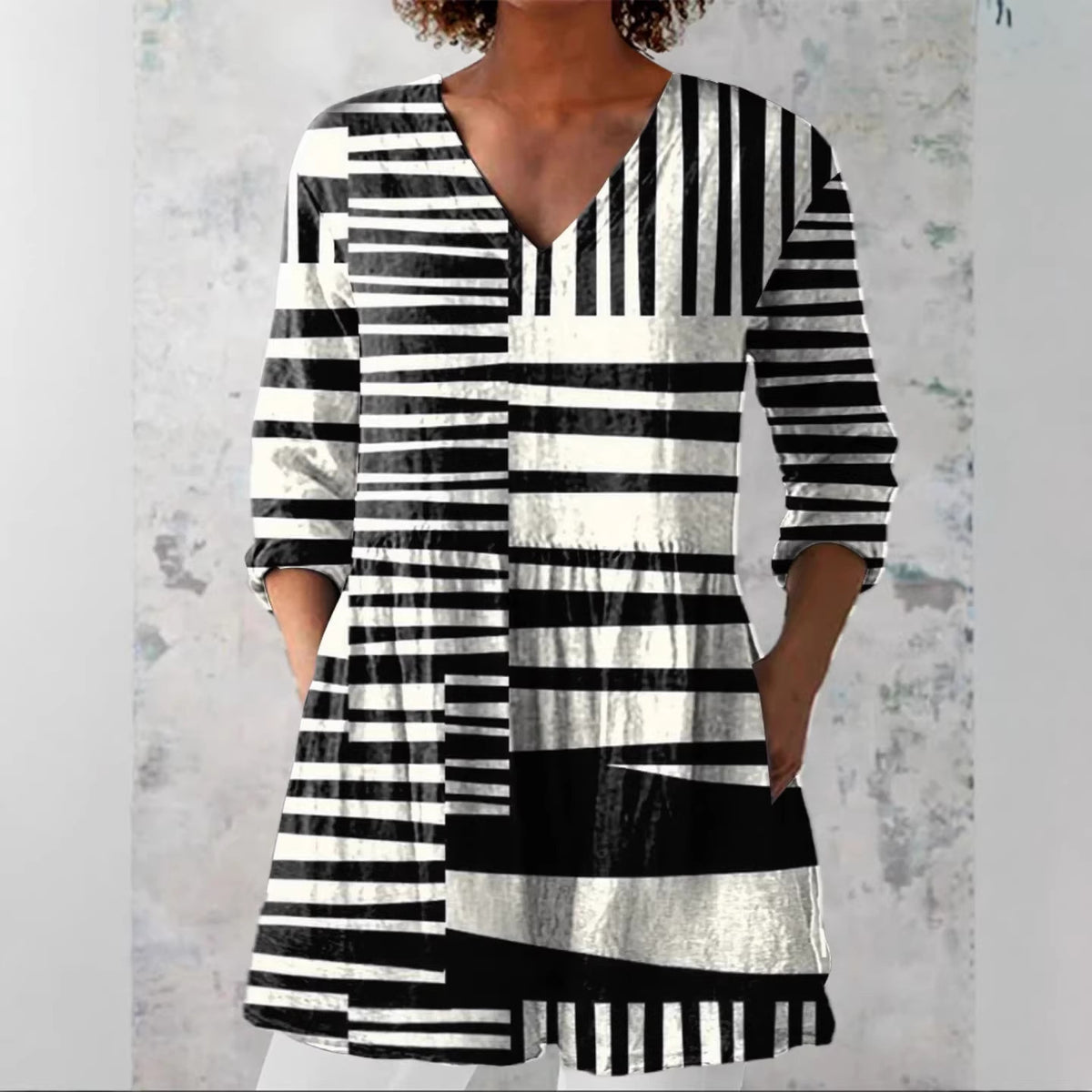 V-neck dress
