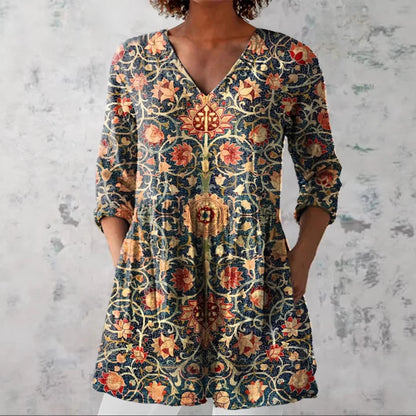V-neck dress