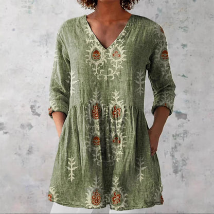 V-neck dress