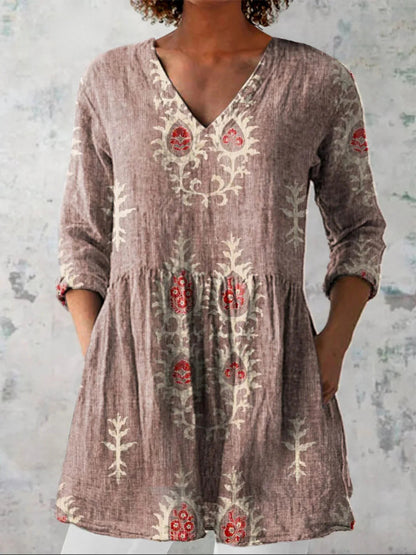 V-neck dress