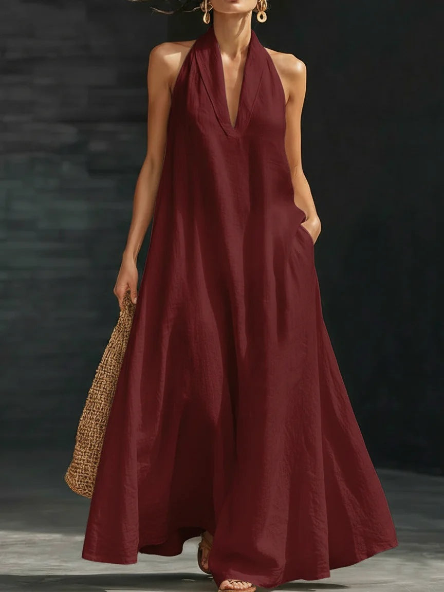 V-neck dress