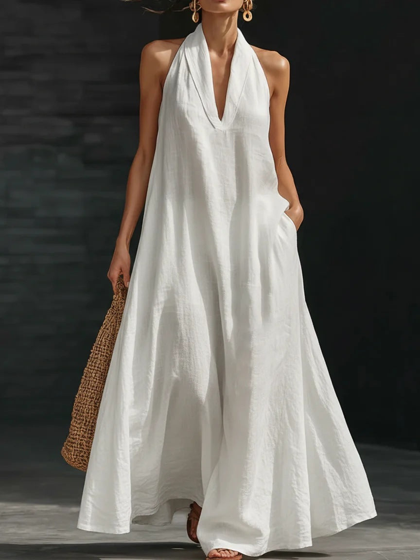 V-neck dress