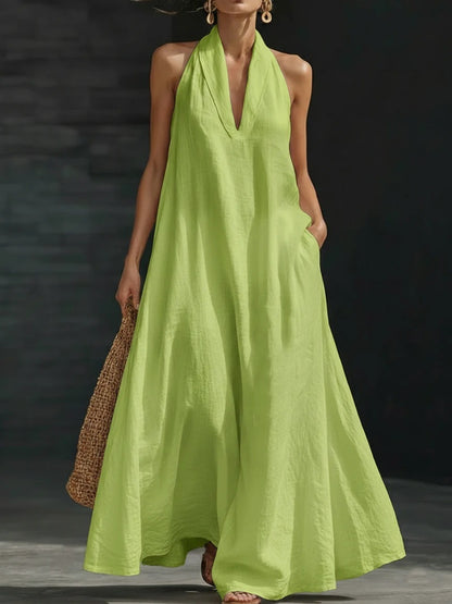 V-neck dress