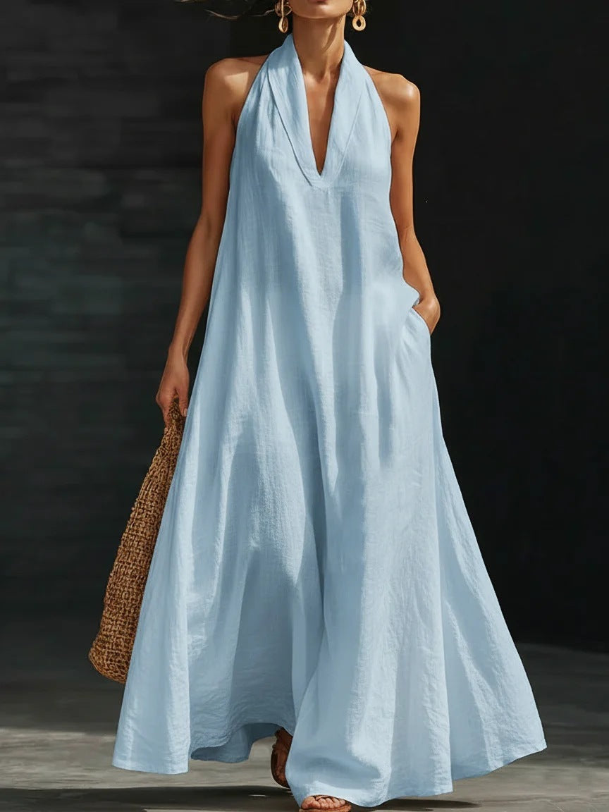 V-neck dress