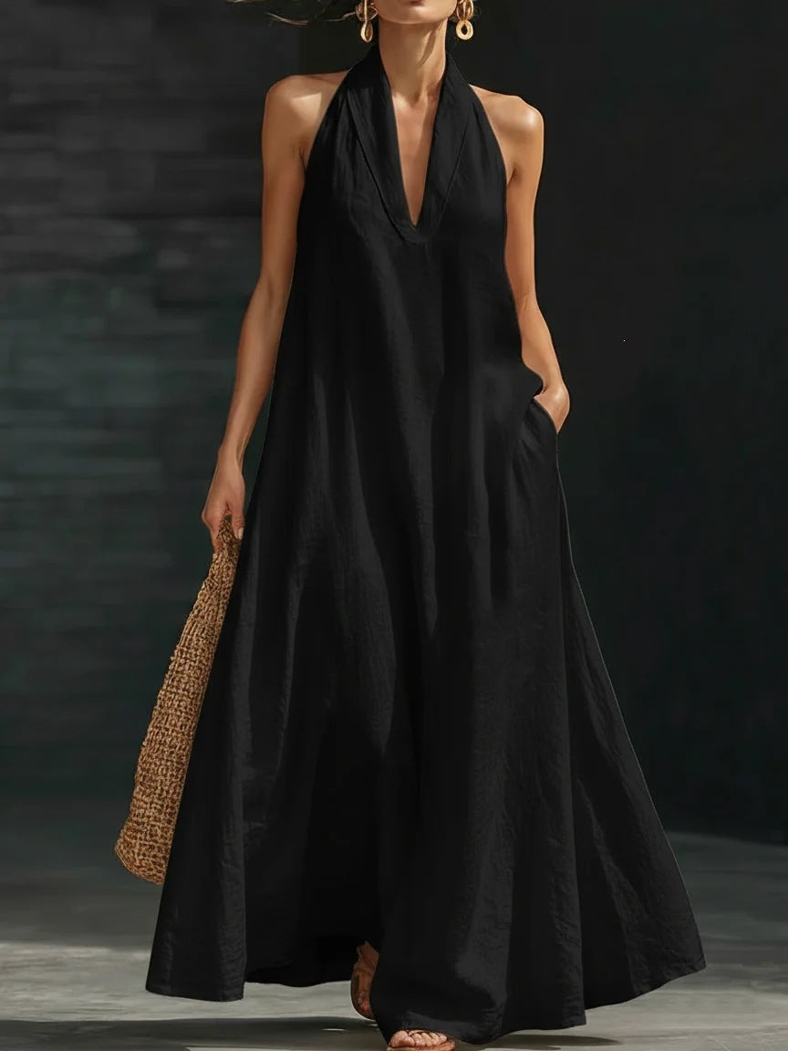 V-neck dress
