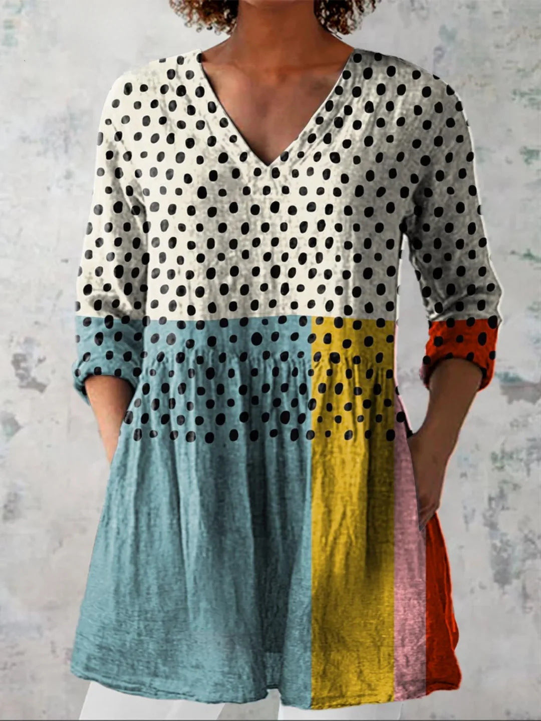 V-neck dress