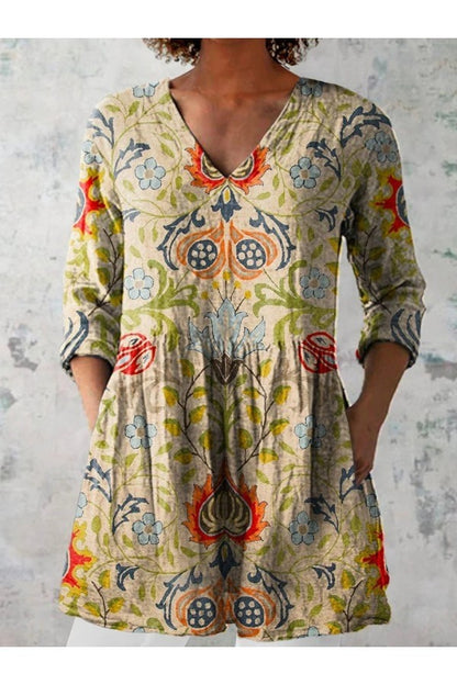 V-neck dress
