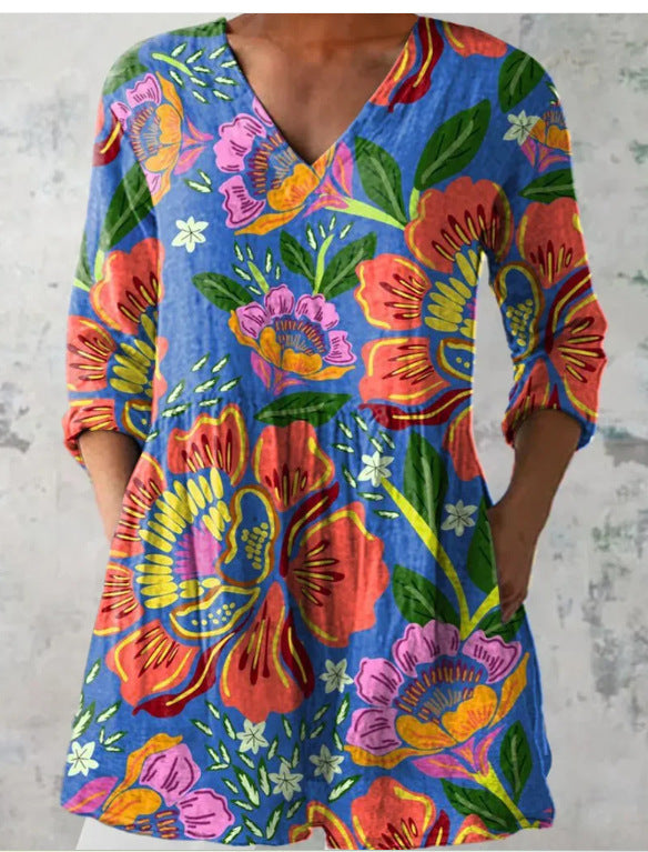 V-neck dress