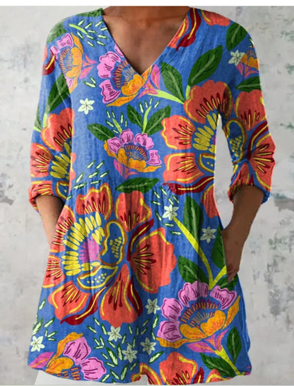 V-neck dress