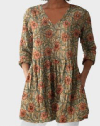 V-neck dress