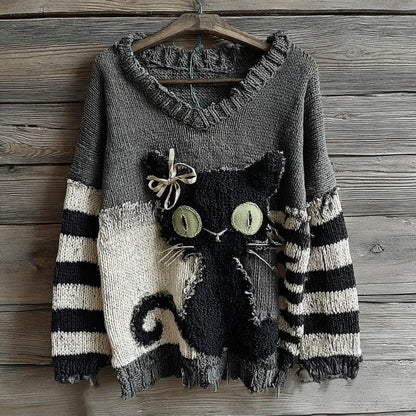 V-Neck Drop Shoulder Sweater
