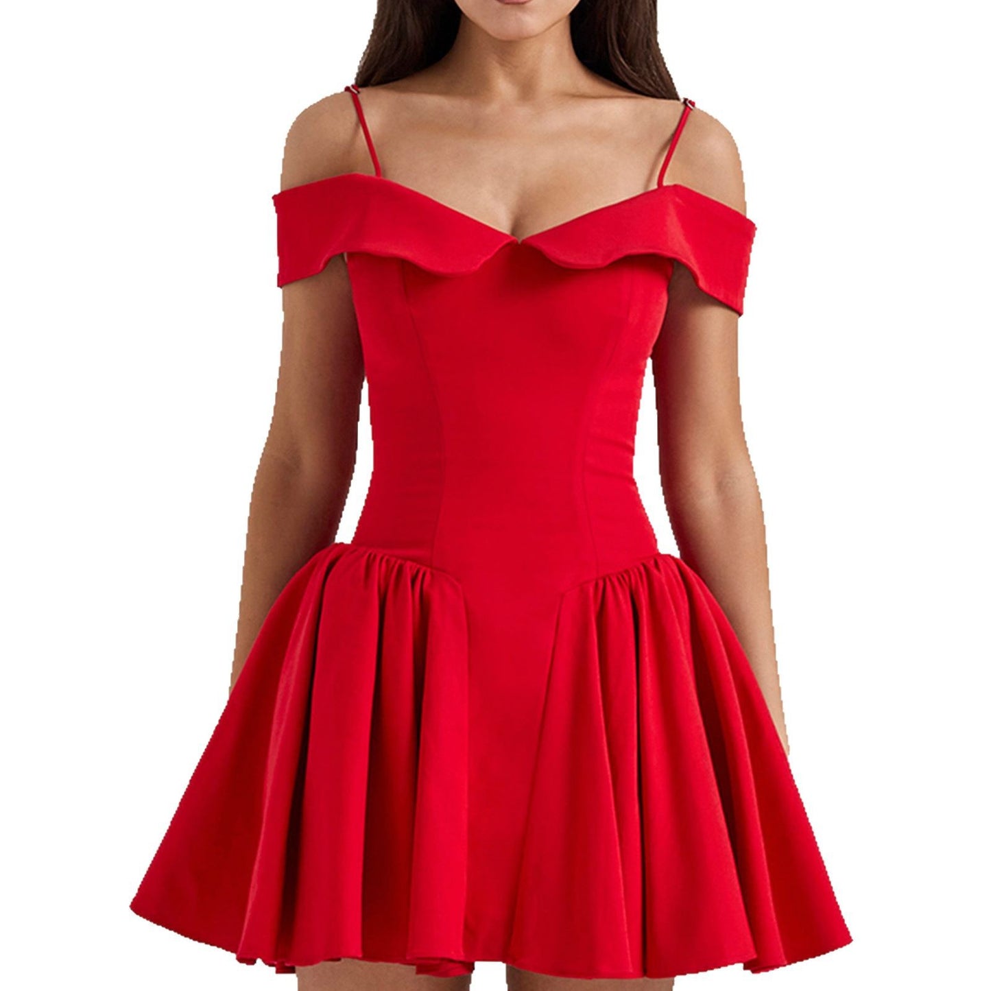 V-neck fashion dress