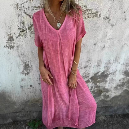 V-neck half dress