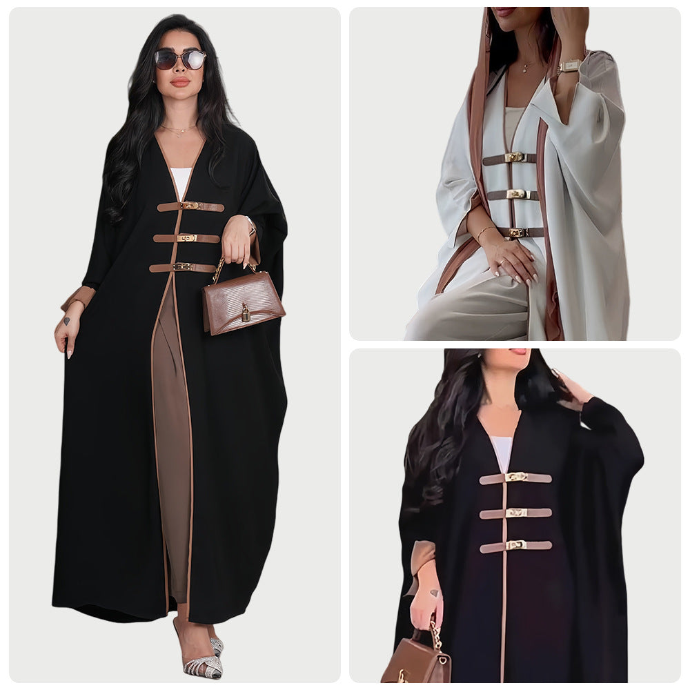 V-neck long burqa