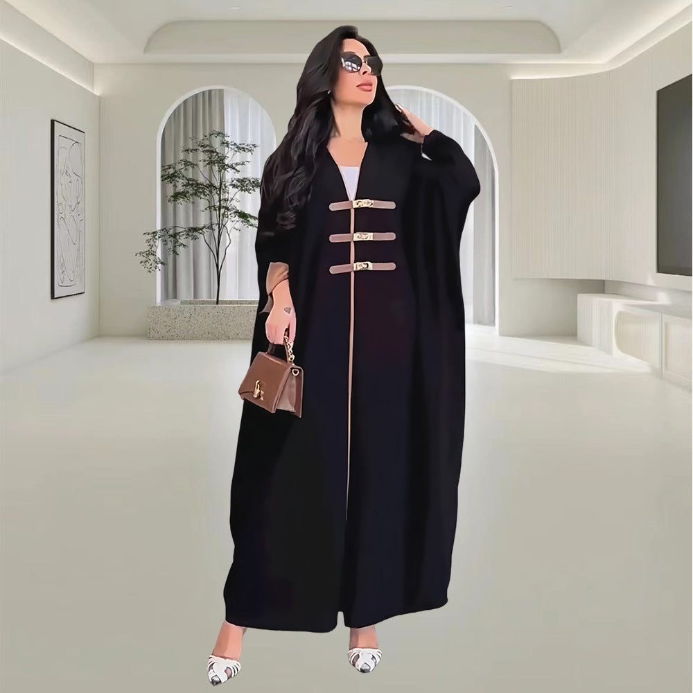 V-neck long burqa