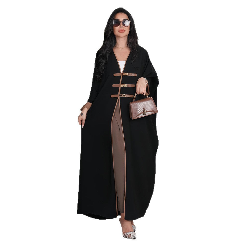 V-neck long burqa