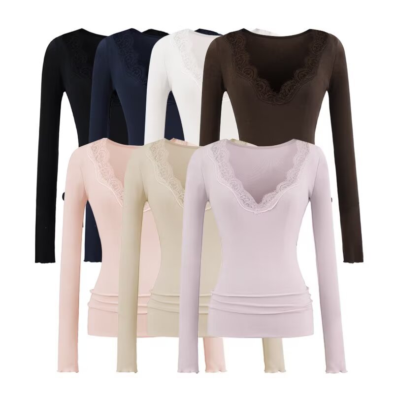 V-Neck Long-Sleeve Undershirt