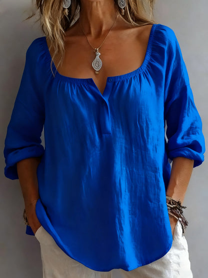 V-neck long sleeves