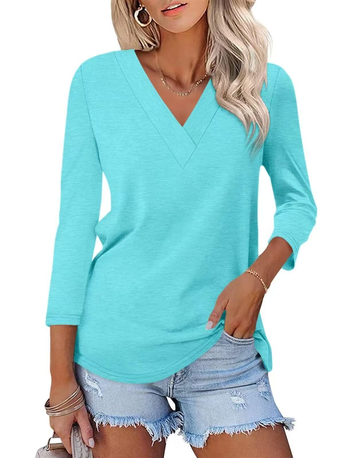 V-neck shirt