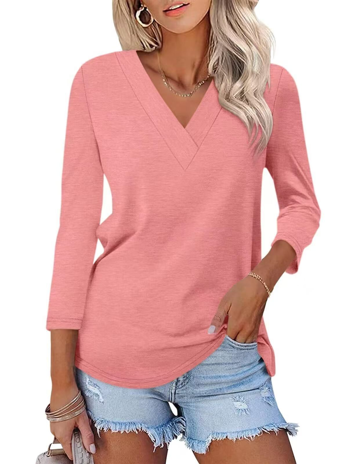 V-neck shirt