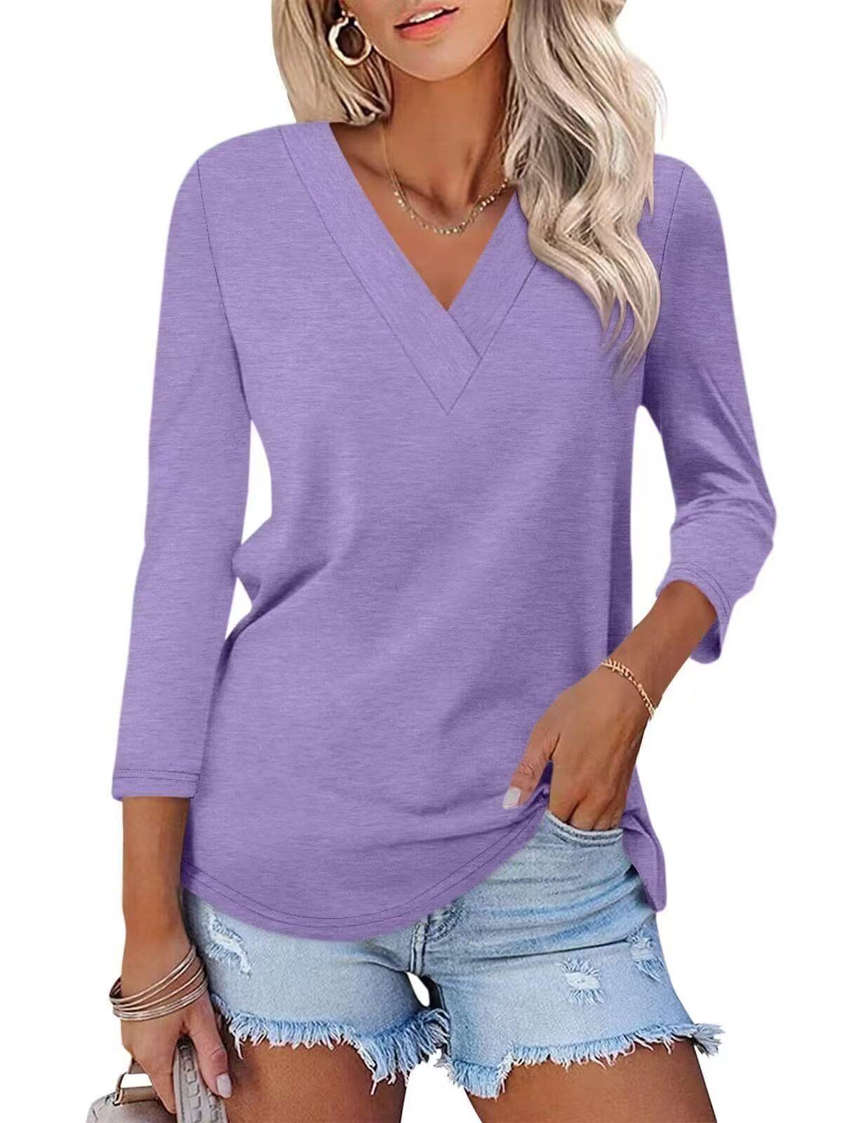 V-neck shirt