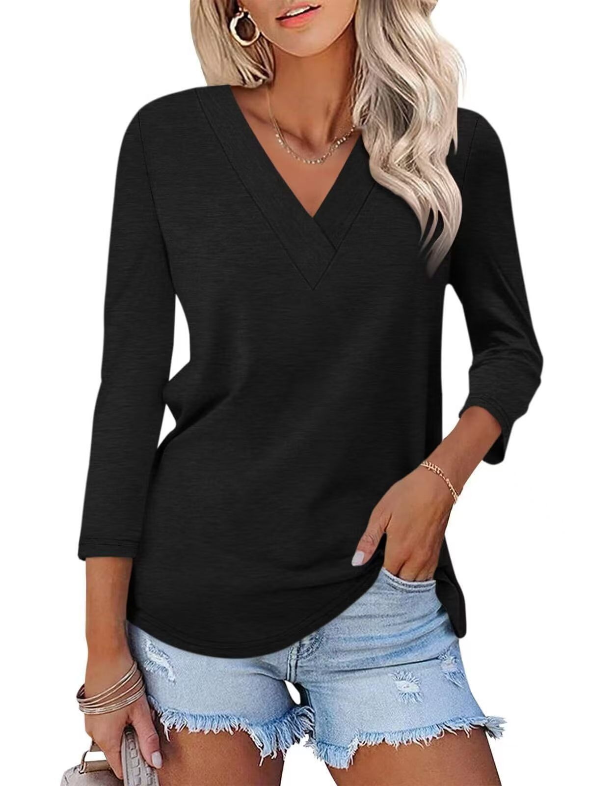 V-neck shirt