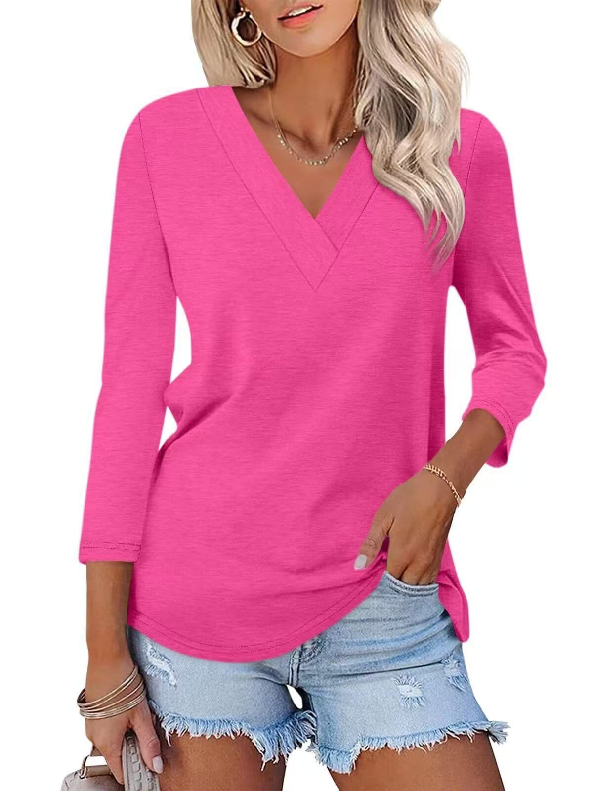 V-neck shirt