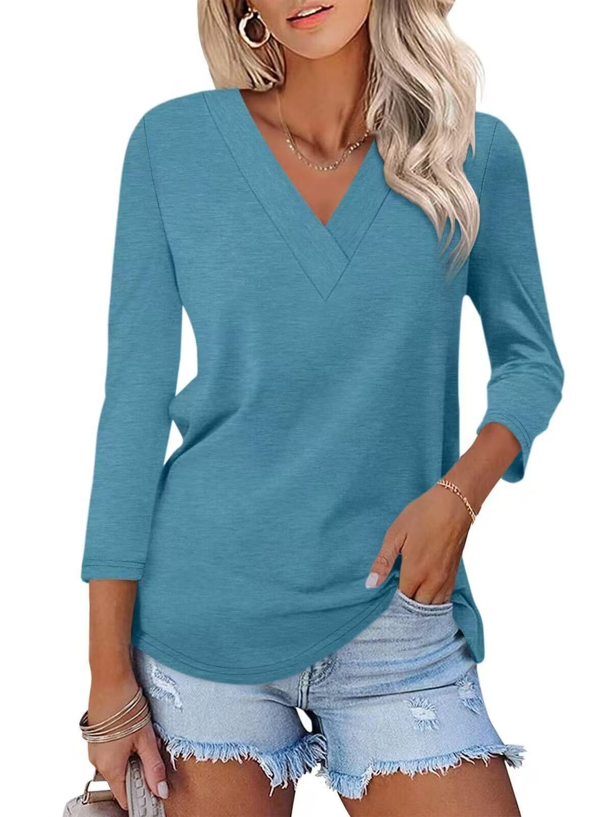 V-neck shirt