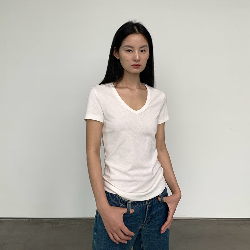 V-Neck Short-Sleeve T-Shirt for Women