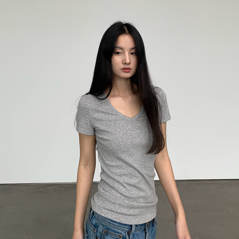 V-Neck Short-Sleeve T-Shirt for Women