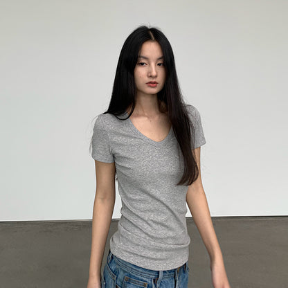 V-Neck Short-Sleeve T-Shirt for Women