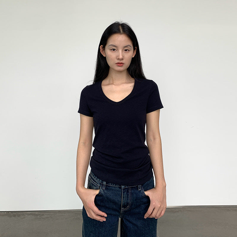 V-Neck Short-Sleeve T-Shirt for Women