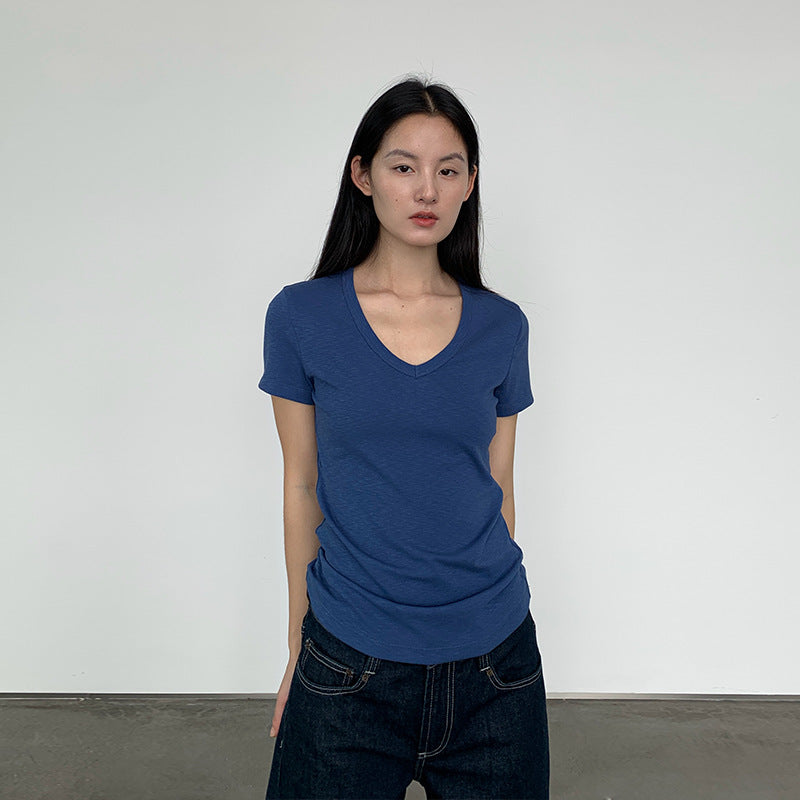 V-Neck Short-Sleeve T-Shirt for Women