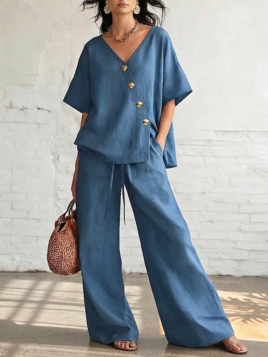 V-Neck Short-Sleeve Top
