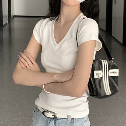 V-neck Short-sleeved T-shirt
