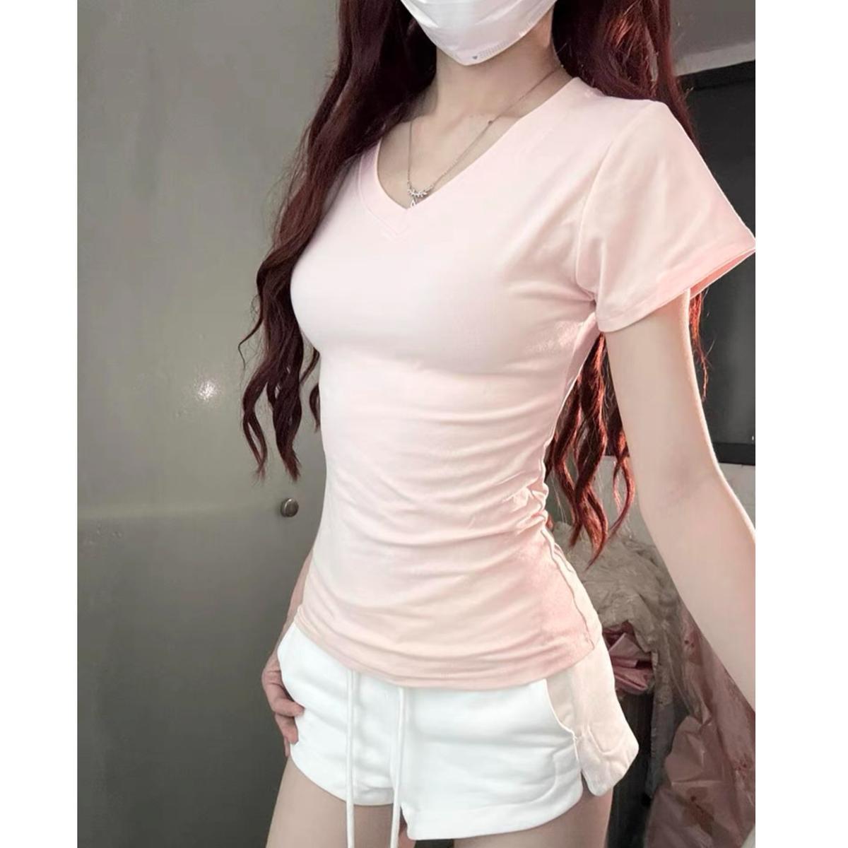 V-neck Short-sleeved T-shirt