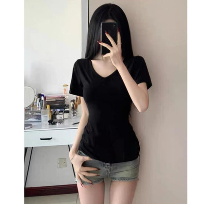 V-neck Short-sleeved T-shirt