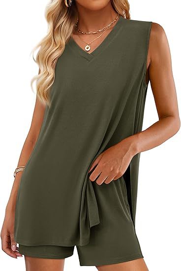V-neck Sleeveless Top
