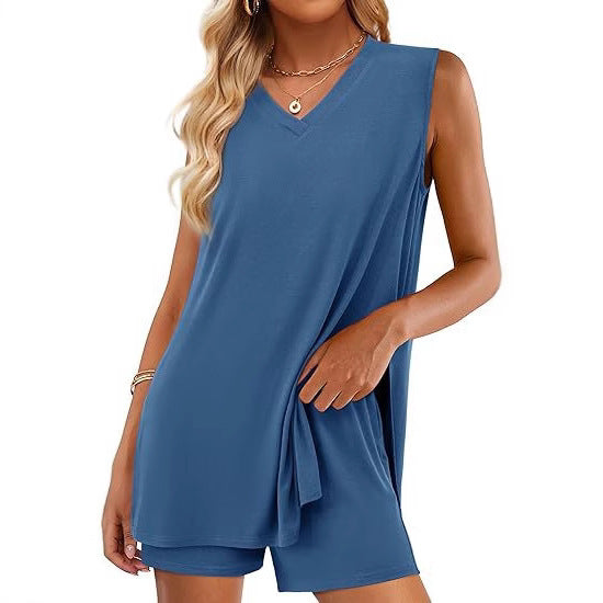 V-neck Sleeveless Top