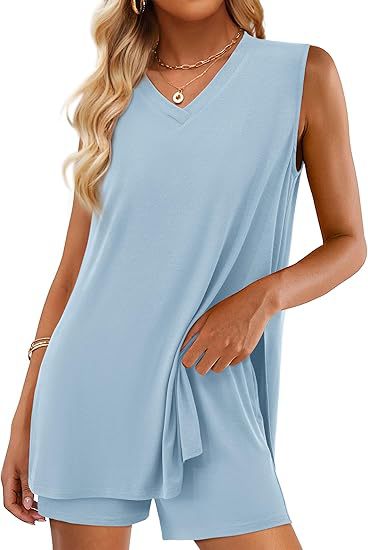 V-neck Sleeveless Top