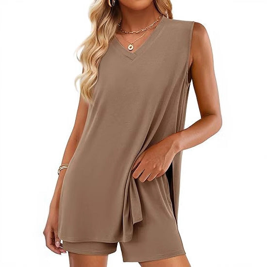 V-neck Sleeveless Top