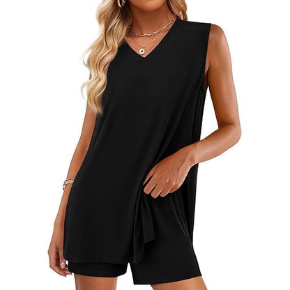 V-neck Sleeveless Top