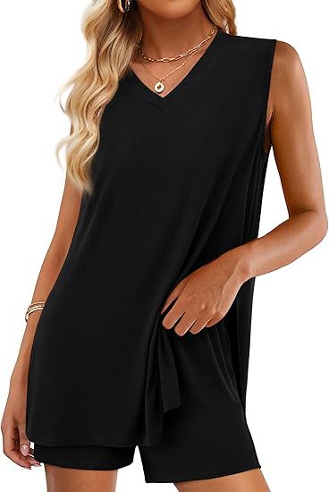 V-neck Sleeveless Top