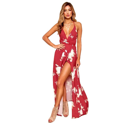V-Neck Strap Dress